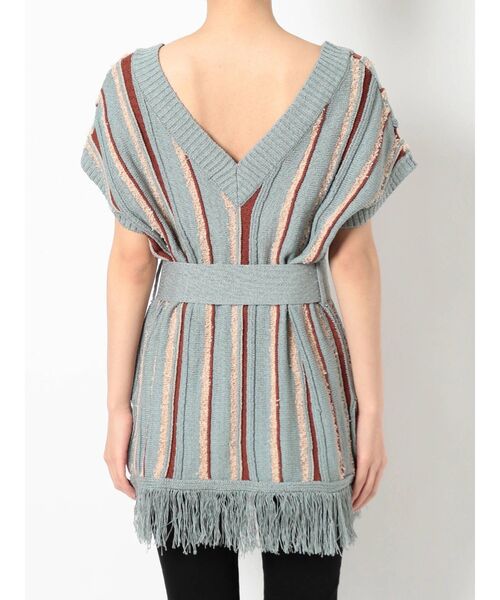 MURUA（ムルーア）の「ルーズストライプニット（ニット/セーター・レディース・アイボリー/ブルー・FREE）」の14枚目の写真