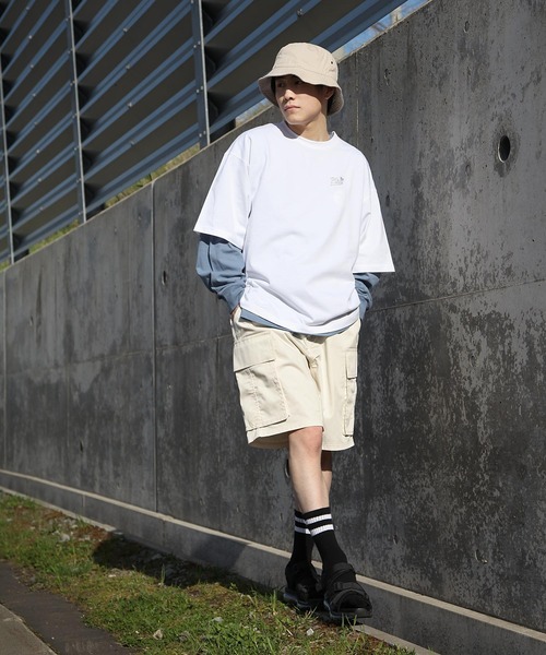 ZIP FIVE(ジップファイブ)の「【ZIP FIVE】6ポケット ワイドシルエット カーゴショーツ(カーゴパンツ・メンズ・カーキ/ブラック/ベージュ/ライトベージュ/アイボリー/パープル/ブラウン/ブルー・MEDIUM/LARGE)」の20枚目の写真