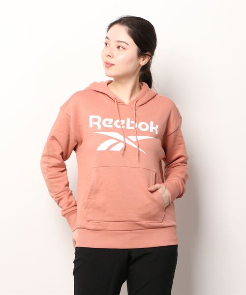 Reebok(リーボック)の「 アイデンティティ ロゴ フレンチテリー フーディー / Identity Logo French Terry Hoodie(パーカー・レディース・ヘザーグレー/ブルー/ホワイト×ブラック/ライトグレー/コーラルピンク/グレー×ホワイト/ピンク系その他/ブラック・SMALL/MEDIUM/LARGE/X-LARGE/X-SMALL)」の11枚目の写真