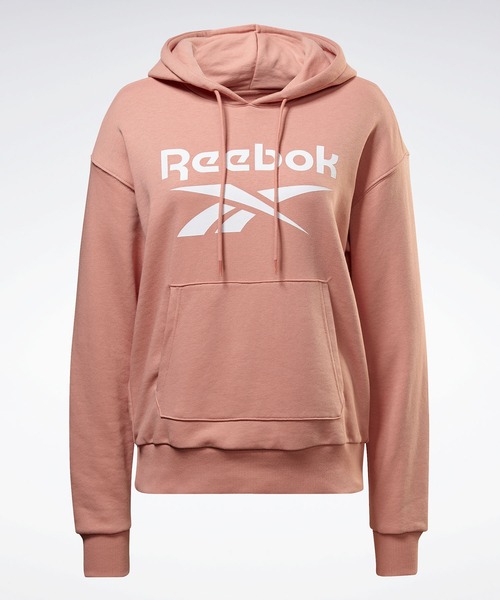 Reebok(リーボック)の「 アイデンティティ ロゴ フレンチテリー フーディー / Identity Logo French Terry Hoodie(パーカー・レディース・ヘザーグレー/ブルー/ホワイト×ブラック/ライトグレー/コーラルピンク/グレー×ホワイト/ピンク系その他/ブラック・SMALL/MEDIUM/LARGE/X-LARGE/X-SMALL)」の12枚目の写真