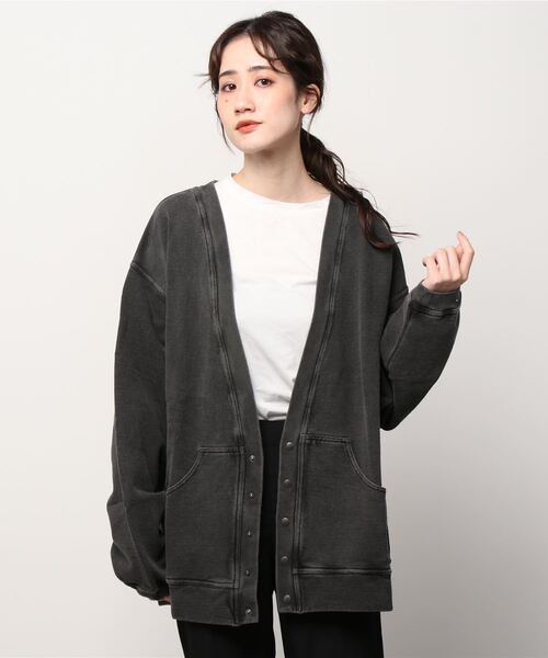 CAL O LINE（キャルオーライン）の「【 CAL O LINE / キャル オー ライン ] スウェットカーディガン CL212016 SES（カーディガン/ボレロ・メンズ・ブラック・M/L）」の18枚目の写真