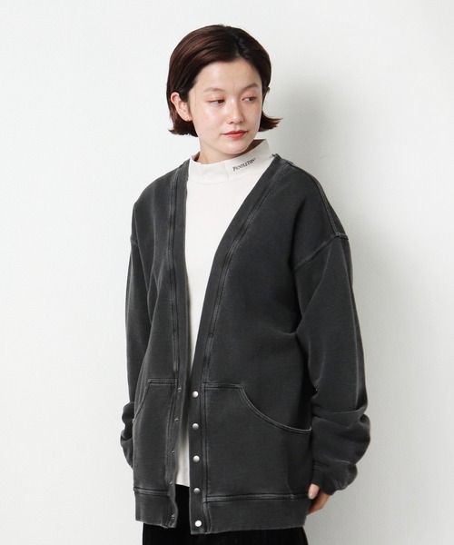 CAL O LINE（キャルオーライン）の「【 CAL O LINE / キャル オー ライン ] スウェットカーディガン CL212016 SES（カーディガン/ボレロ・メンズ・ブラック・M/L）」の11枚目の写真