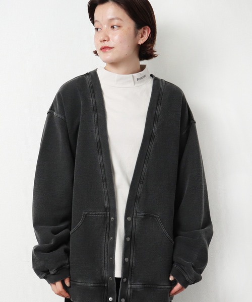 CAL O LINE（キャルオーライン）の「【 CAL O LINE / キャル オー ライン ] スウェットカーディガン CL212016 SES（カーディガン/ボレロ・メンズ・ブラック・M/L）」の15枚目の写真