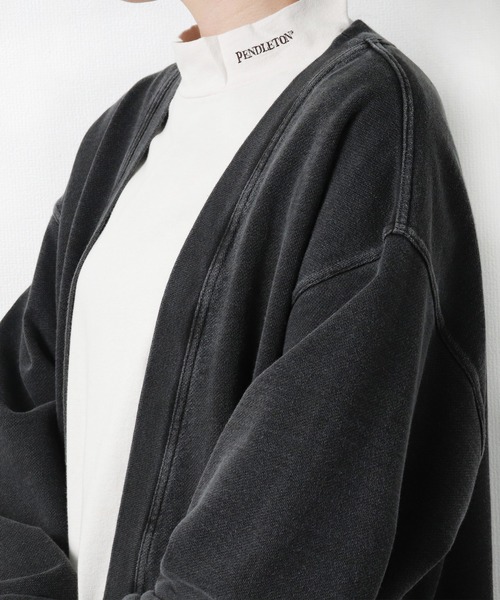 CAL O LINE（キャルオーライン）の「【 CAL O LINE / キャル オー ライン ] スウェットカーディガン CL212016 SES（カーディガン/ボレロ・メンズ・ブラック・M/L）」の17枚目の写真