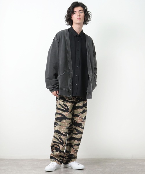 CAL O LINE（キャルオーライン）の「【 CAL O LINE / キャル オー ライン ] スウェットカーディガン CL212016 SES（カーディガン/ボレロ・メンズ・ブラック・M/L）」の5枚目の写真