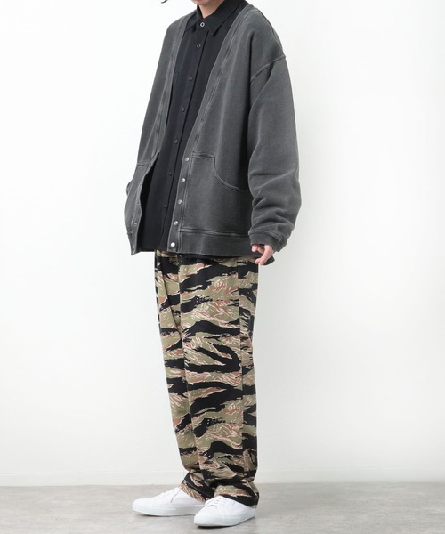 CAL O LINE（キャルオーライン）の「【 CAL O LINE / キャル オー ライン ] スウェットカーディガン CL212016 SES（カーディガン/ボレロ・メンズ・ブラック・M/L）」の6枚目の写真