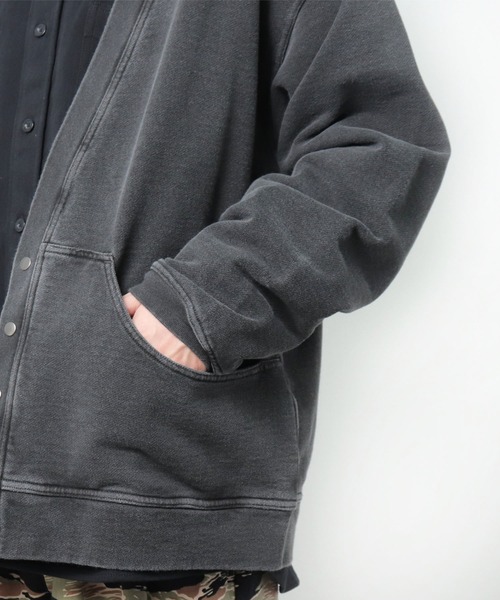 CAL O LINE（キャルオーライン）の「【 CAL O LINE / キャル オー ライン ] スウェットカーディガン CL212016 SES（カーディガン/ボレロ・メンズ・ブラック・M/L）」の8枚目の写真