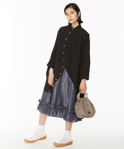 ANEVER（アンエバー）の「OVAL 2WAY DROPPED ピアス（ピアス（両耳用）・レディース・シルバー系/ゴールド系・F）」の7枚目の写真