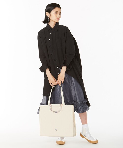 ANEVER（アンエバー）の「OVAL 2WAY DROPPED ピアス（ピアス（両耳用）・レディース・シルバー系/ゴールド系・F）」の11枚目の写真