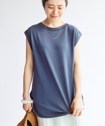 IENA | 和紙天竺ノースリーブプルオーバー◆(Tシャツ/カットソー)