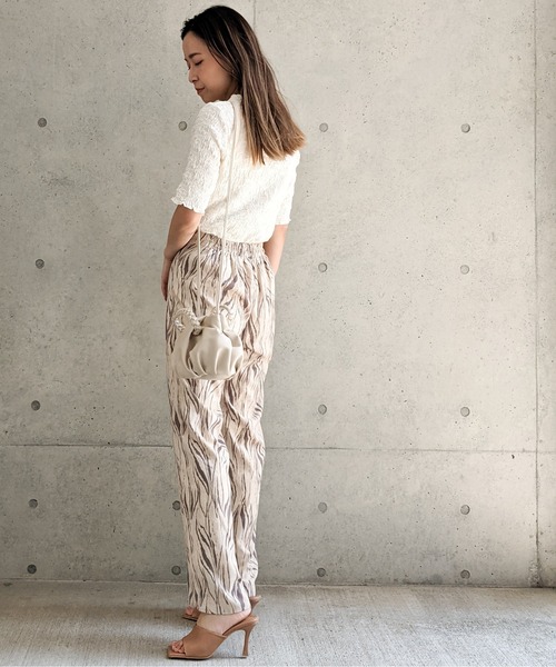 Per sist ence（パーシエンス）の「Per sist ence/パーシエンス　フクレジャカード 5分袖プルオーバー（Tシャツ/カットソー・レディース・アイボリー/オフホワイト/ブラック・FREE）」の21枚目の写真