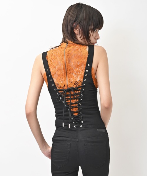 DIESEL(ディーゼル)の「DIESEL (ディーゼル) INDER 686E JoggJeans JUMPSUITS サロペット(サロペット/オーバーオール・レディース・ブラック・S)」の6枚目の写真