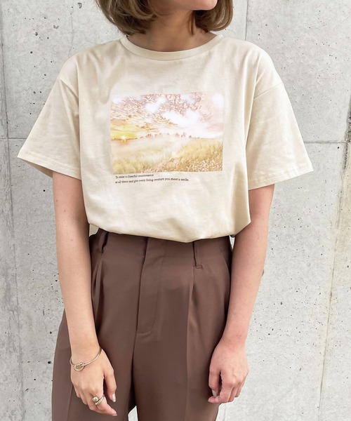 セール Apres Jour Clair アソート絵画tシャツ Zozotown限定アイテム Tシャツ カットソー Apres Jour Clair アプレジュールクレア のファッション通販 Zozotown