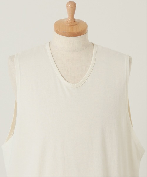 JOURNAL STANDARD J.S HOMESTEAD（ジャーナルスタンダードホームステッド）の「C/HEMP LOOSE タンクトップ（タンクトップ・メンズ・アイボリー/ネイビー・MEDIUM/LARGE）」の5枚目の写真