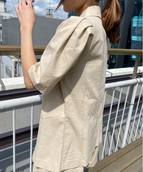 one after another NICE CLAUP（ワンアフターアナザーナイスクラップ）の「リネンセットアップ（セットアップ・レディース・ライトグリーン/アイボリー/ライトベージュ・FREE）」の11枚目の写真