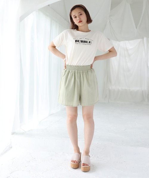 one after another NICE CLAUP（ワンアフターアナザーナイスクラップ）の「リネンセットアップ（セットアップ・レディース・ライトグリーン/アイボリー/ライトベージュ・FREE）」の15枚目の写真