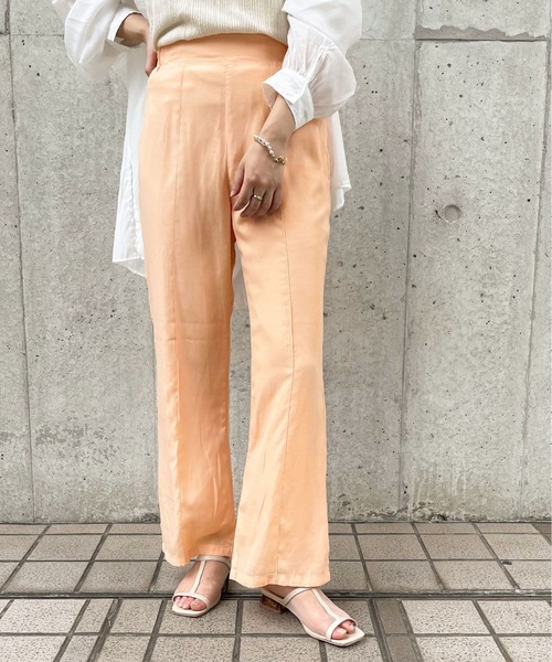 apres jour clair（アプレジュールクレア）の「【apres jour clair】カラーイージーパンツ【ZOZOTOWN限定アイテム】（その他パンツ・レディース・ミント/モカ/オレンジ・X-LARGE/SMALL/MEDIUM）」の3枚目の写真