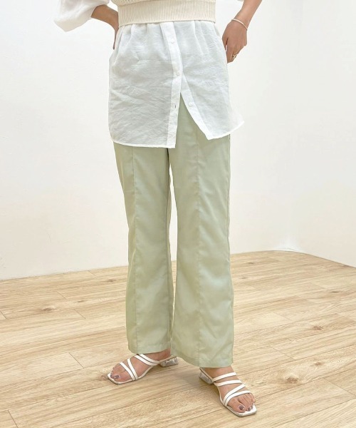 apres jour clair（アプレジュールクレア）の「【apres jour clair】カラーイージーパンツ【ZOZOTOWN限定アイテム】（その他パンツ・レディース・ミント/モカ/オレンジ・X-LARGE/SMALL/MEDIUM）」の2枚目の写真