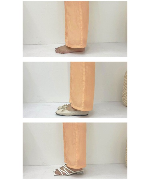 apres jour clair（アプレジュールクレア）の「【apres jour clair】カラーイージーパンツ【ZOZOTOWN限定アイテム】（その他パンツ・レディース・ミント/モカ/オレンジ・X-LARGE/SMALL/MEDIUM）」の5枚目の写真