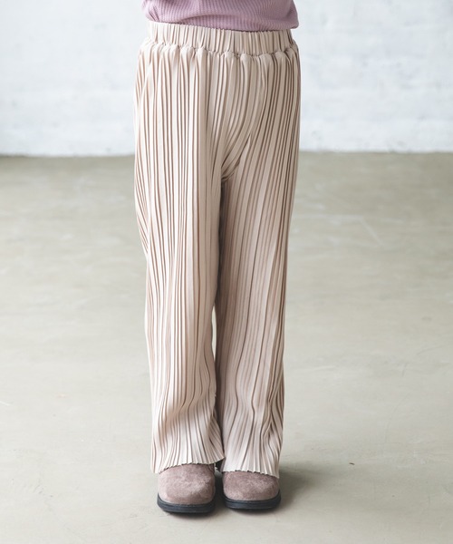 pairmanon（ペアマノン）の「【ママとおそろい】プリーツリラックスパンツ（その他パンツ・キッズ・ダークブラウン/ミント/ブラック/モカ/ライトベージュ/ピンク/ブラウン/ラベンダー・110/120/130/140/150/100/90）」の5枚目の写真