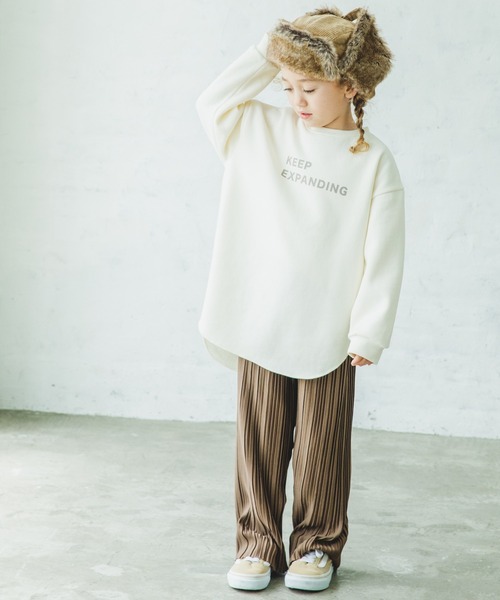 pairmanon（ペアマノン）の「【ママとおそろい】プリーツリラックスパンツ（その他パンツ・キッズ・ダークブラウン/ミント/ブラック/モカ/ライトベージュ/ピンク/ブラウン/ラベンダー・110/120/130/140/150/100/90）」の16枚目の写真