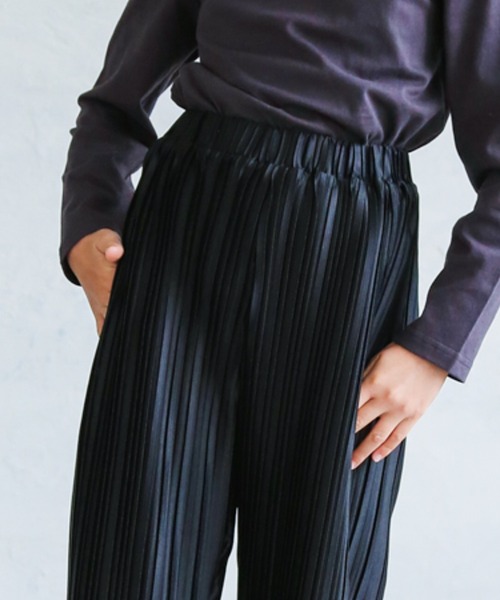 pairmanon（ペアマノン）の「【ママとおそろい】プリーツリラックスパンツ（その他パンツ・キッズ・ダークブラウン/ミント/ブラック/モカ/ライトベージュ/ピンク/ブラウン/ラベンダー・110/120/130/140/150/100/90）」の13枚目の写真