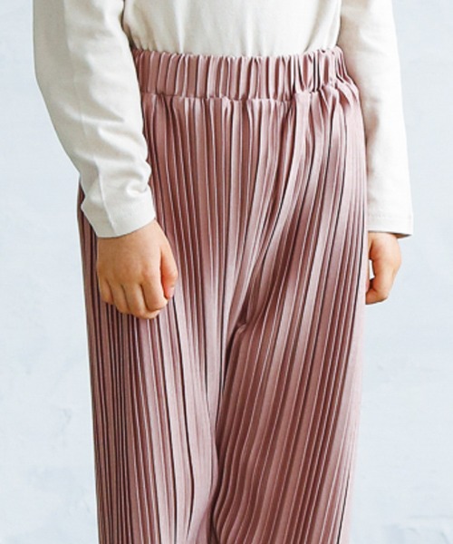 pairmanon（ペアマノン）の「【ママとおそろい】プリーツリラックスパンツ（その他パンツ・キッズ・ダークブラウン/ミント/ブラック/モカ/ライトベージュ/ピンク/ブラウン/ラベンダー・110/120/130/140/150/100/90）」の17枚目の写真