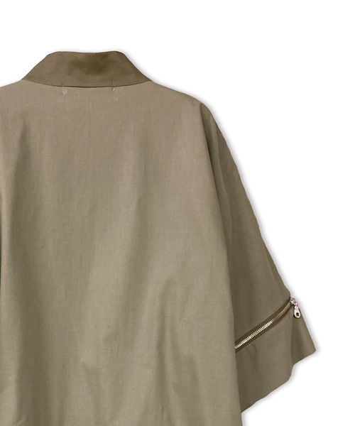 Sric ラスリック のファッション Sric 裾プリーツzipブラウス シャツ ブラウス La セール La La