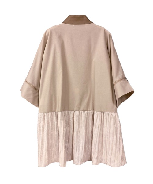 Sric ラスリック のファッション Sric 裾プリーツzipブラウス シャツ ブラウス La セール La La