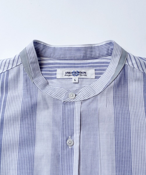 UNION STATION(ユニオンステーション)の「ランダムストライプシャツ(シャツ/ブラウス・メンズ・ブラック/ブルー・M/L)」の16枚目の写真