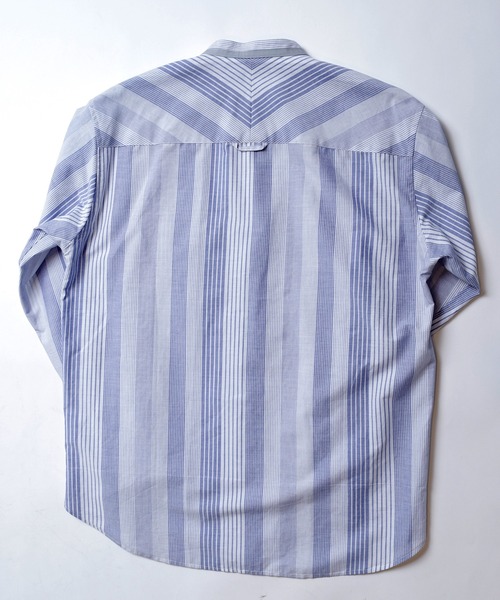 UNION STATION(ユニオンステーション)の「ランダムストライプシャツ(シャツ/ブラウス・メンズ・ブラック/ブルー・M/L)」の17枚目の写真