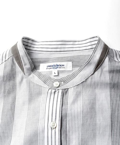 UNION STATION(ユニオンステーション)の「ランダムストライプシャツ(シャツ/ブラウス・メンズ・ブラック/ブルー・M/L)」の19枚目の写真