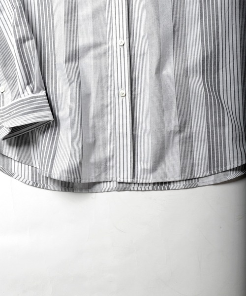 UNION STATION(ユニオンステーション)の「ランダムストライプシャツ(シャツ/ブラウス・メンズ・ブラック/ブルー・M/L)」の22枚目の写真