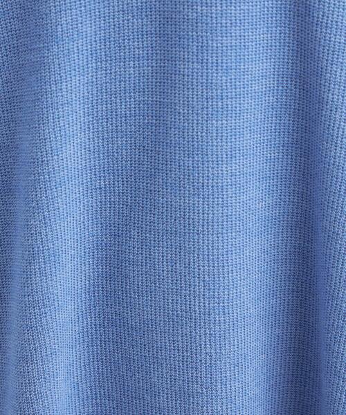 green label relaxing（グリーンレーベルリラクシング）の「カタアゼ ロング ニット ベスト -ウォッシャブル-（ベスト・レディース・ライトグレー/モカ/コバルトブルー・FREE）」の10枚目の写真
