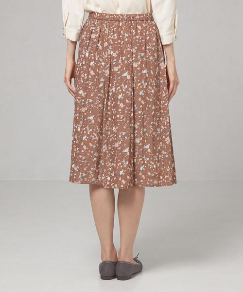 THE STATION STORE（ザ ステーション ストア）の「＜closet story（クローゼットストーリー）＞ミニタイルプリント ギャザースカート -ウォッシャブル-（スカート・レディース・ブラック/ブラウン/ナチュラル・FREE）」の14枚目の写真