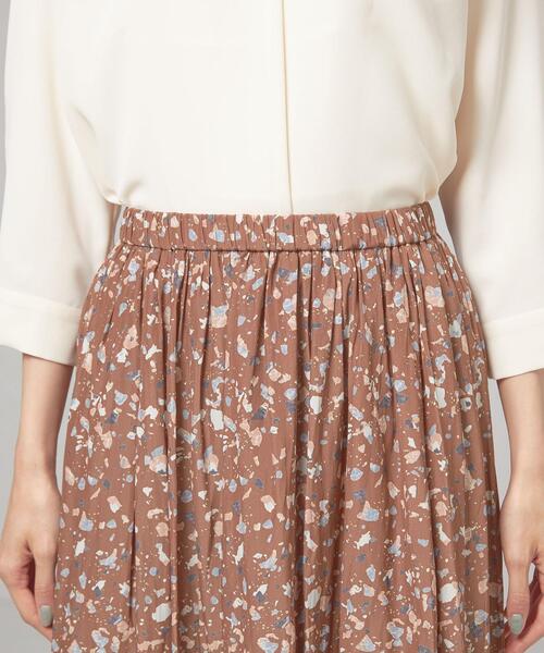 THE STATION STORE（ザ ステーション ストア）の「＜closet story（クローゼットストーリー）＞ミニタイルプリント ギャザースカート -ウォッシャブル-（スカート・レディース・ブラック/ブラウン/ナチュラル・FREE）」の16枚目の写真
