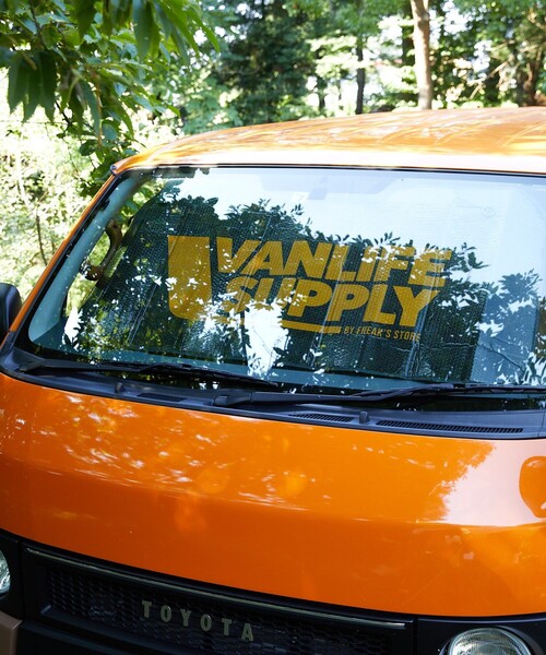 FREAK'S STORE(フリークスストア)の「VANLIFE SUPPLY BY FREAK'S STORE/ヴァンライフサプライバイフリークスストア VANLIFE SUPPLY CAR SUNSHADE(アウトドアグッズ・メンズ・オレンジ・ONE SIZE)」の5枚目の写真