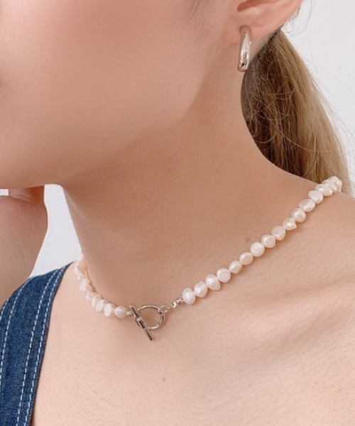 VANNIE U（ヴァニーユー）の「【nyui】不揃いパールネックレス（ネックレス・レディース・シルバー・FREE）」の11枚目の写真