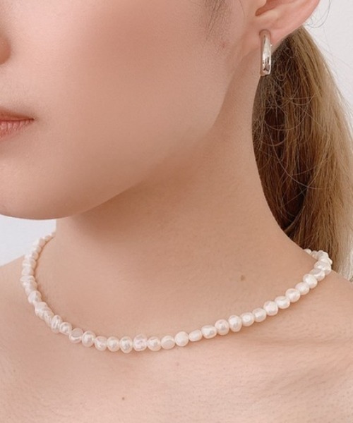 VANNIE U（ヴァニーユー）の「【nyui】不揃いパールネックレス（ネックレス・レディース・シルバー・FREE）」の14枚目の写真