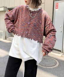 WHO'S WHO gallery | スペースダイ2WAYニット(カーディガン/ボレロ)