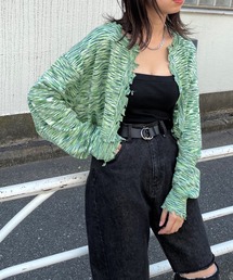 WHO'S WHO gallery | スペースダイ2WAYニット(カーディガン/ボレロ)