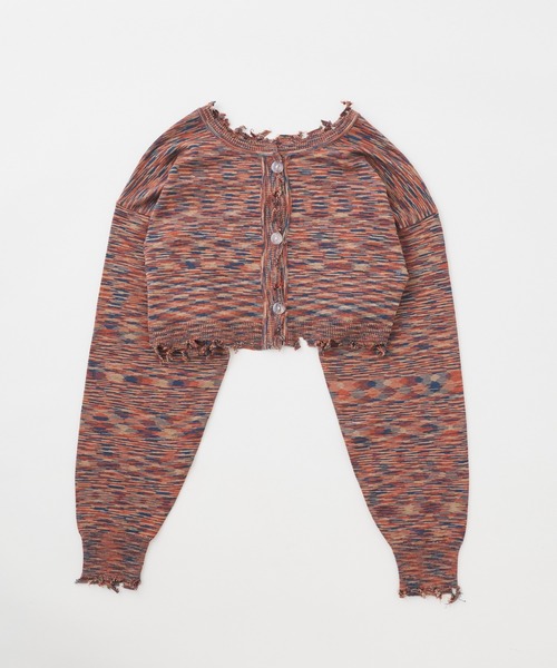 WHO'S WHO gallery(フーズフーギャラリー)の「スペースダイ2WAYニット(カーディガン/ボレロ・レディース・ブラウン/ブラック/グリーン/ピンク・FREE)」の17枚目の写真