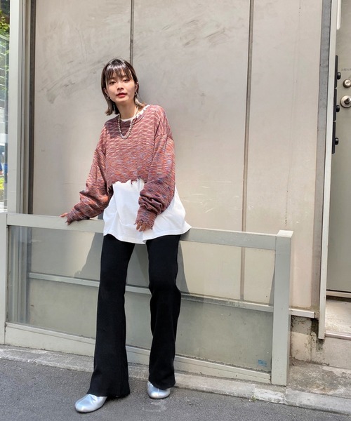 WHO'S WHO gallery(フーズフーギャラリー)の「スペースダイ2WAYニット(カーディガン/ボレロ・レディース・ブラウン/ブラック/グリーン/ピンク・FREE)」の20枚目の写真