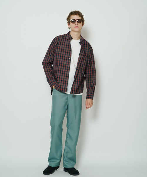 CIAOPANIC（チャオパニック）の「【HINSON/ヒンソン】別注フレアカラースラックスパンツ（スラックス・メンズ・ブラック/ブラウン/ブルー/グリーン・MEDIUM/LARGE）」の20枚目の写真