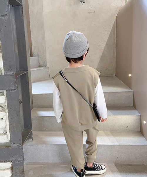 aimoha(アイモハ)の「【aimoha-KIDS-】【新作】韓国子供服 ベスト スウェットパンツ2点セットアップ(セットアップ・キッズ・ベージュ/グレー・90/140/110/130/100/120)」の17枚目の写真