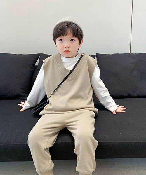 aimoha(アイモハ)の「【aimoha-KIDS-】【新作】韓国子供服 ベスト スウェットパンツ2点セットアップ(セットアップ・キッズ・ベージュ/グレー・90/140/110/130/100/120)」の19枚目の写真