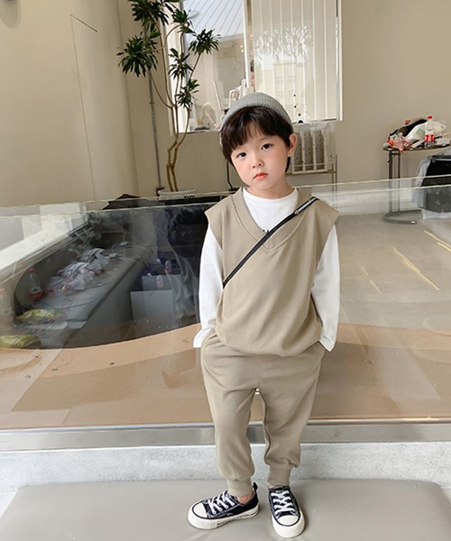 aimoha(アイモハ)の「【aimoha-KIDS-】【新作】韓国子供服 ベスト スウェットパンツ2点セットアップ(セットアップ・キッズ・ベージュ/グレー・90/140/110/130/100/120)」の20枚目の写真