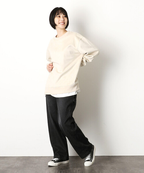 Purple&Yellow（パープルアンドイエロー）の「デニム ペインターパンツ（デニムパンツ・メンズ・ライトインディゴブルー/ブルー系その他/ワンウォッシュ/ブラック・SMALL/X-SMALL/MEDIUM/LARGE/X-LARGE）」の5枚目の写真