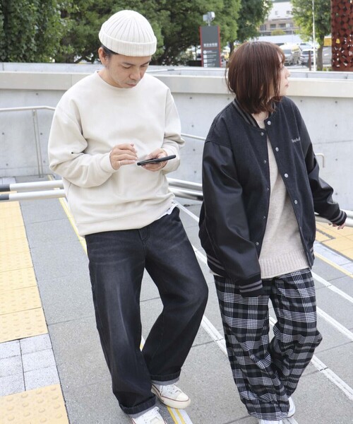 Purple&Yellow（パープルアンドイエロー）の「デニム ペインターパンツ（デニムパンツ・メンズ・ライトインディゴブルー/ブルー系その他/ワンウォッシュ/ブラック・SMALL/X-SMALL/MEDIUM/LARGE/X-LARGE）」の8枚目の写真