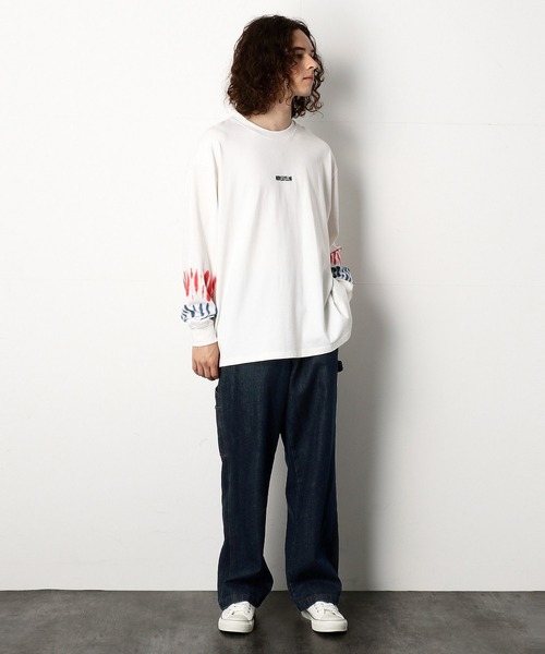 Purple&Yellow（パープルアンドイエロー）の「デニム ペインターパンツ（デニムパンツ・メンズ・ライトインディゴブルー/ブルー系その他/ワンウォッシュ/ブラック・SMALL/X-SMALL/MEDIUM/LARGE/X-LARGE）」の11枚目の写真